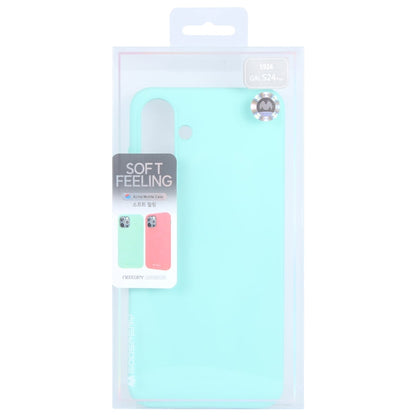 For Samsung Galaxy S24+ 5G GOOSPERY SOFT FEELING Liquid TPU Soft Phone Case(Mint Green)