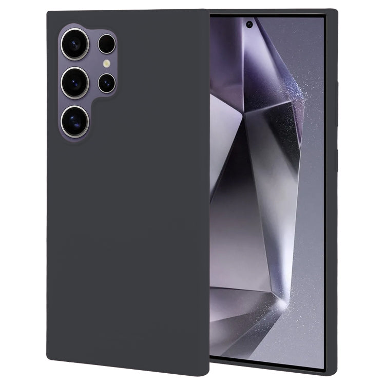 Pour Samsung Galaxy S24 Ultra 5G Étui de téléphone souple en TPU liquide GOOSPERY SOFT FEELING (Noir)
