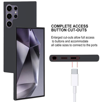 Pour Samsung Galaxy S24 Ultra 5G Étui de téléphone souple en TPU liquide GOOSPERY SOFT FEELING (Noir)