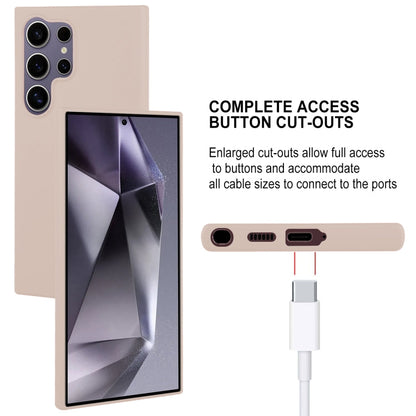 For Samsung Galaxy S24 Ultra 5G GOOSPERY SOFT FEELING Liquid TPU Soft Phone Case(Apricot)