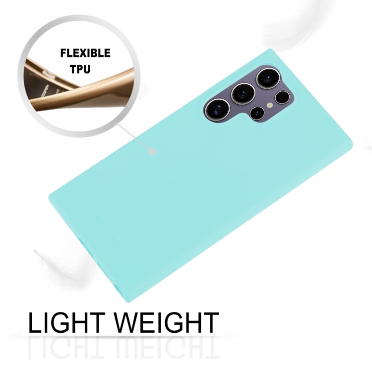 For Samsung Galaxy S24 Ultra 5G GOOSPERY SOFT FEELING Liquid TPU Soft Phone Case(Mint Green)