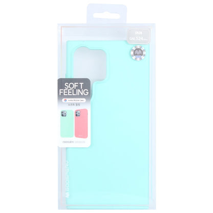 For Samsung Galaxy S24 Ultra 5G GOOSPERY SOFT FEELING Liquid TPU Soft Phone Case(Mint Green)