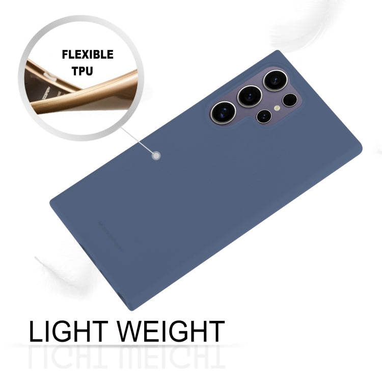 For Samsung Galaxy S24 Ultra 5G GOOSPERY SOFT FEELING Liquid TPU Soft Phone Case(Dark Blue)