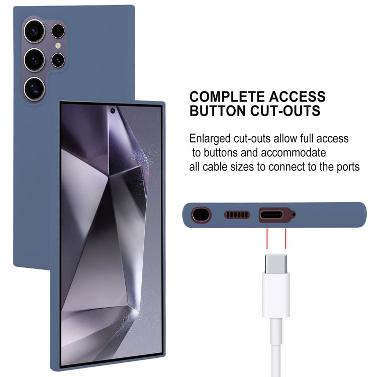 For Samsung Galaxy S24 Ultra 5G GOOSPERY SOFT FEELING Liquid TPU Soft Phone Case(Dark Blue)