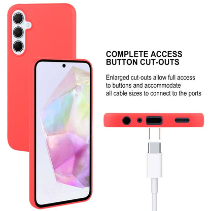 For Samsung Galaxy A35 GOOSPERY SOFT FEELING Liquid TPU Soft Phone Case(Red)
