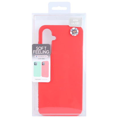 For Samsung Galaxy A35 GOOSPERY SOFT FEELING Liquid TPU Soft Phone Case(Red)