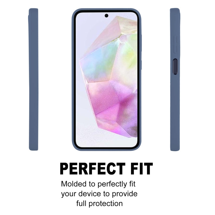 For Samsung Galaxy A35 GOOSPERY SOFT FEELING Liquid TPU Soft Phone Case(Dark Blue)