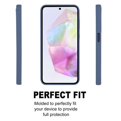 For Samsung Galaxy A35 GOOSPERY SOFT FEELING Liquid TPU Soft Phone Case(Dark Blue)