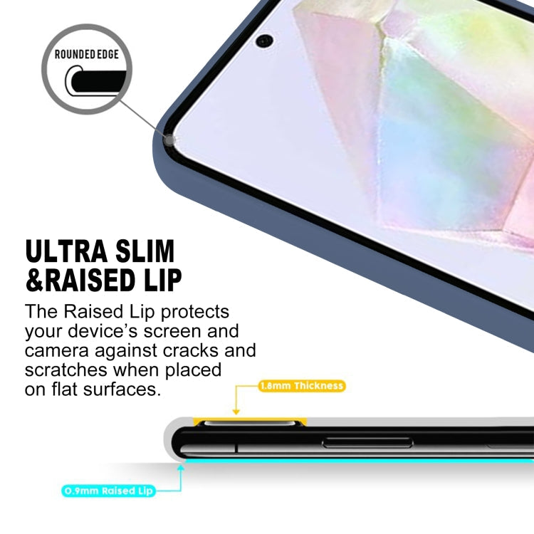 For Samsung Galaxy A35 GOOSPERY SOFT FEELING Liquid TPU Soft Phone Case(Dark Blue)