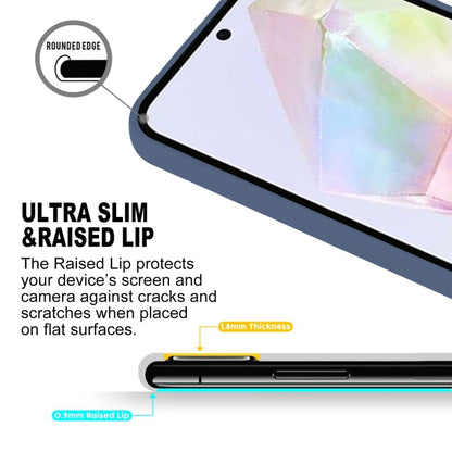 For Samsung Galaxy A35 GOOSPERY SOFT FEELING Liquid TPU Soft Phone Case(Dark Blue)