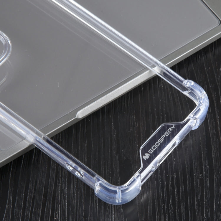 Pour Samsung Galaxy S24 5G MERCURY GOOSPERY SUPER Coque de téléphone en TPU antichoc à quatre coins (transparent)