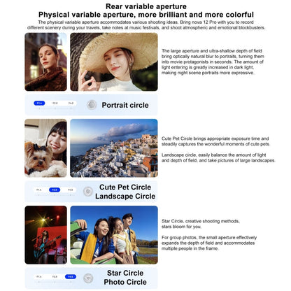 Huawei nova 12 Ultra, 12GB+1TB, Screen Fingerprint Identification, 6.76 inch HarmonyOS 4.0 Octa Core, Network: 4G, NFC, OTG, Not Support Google Play(Blue)