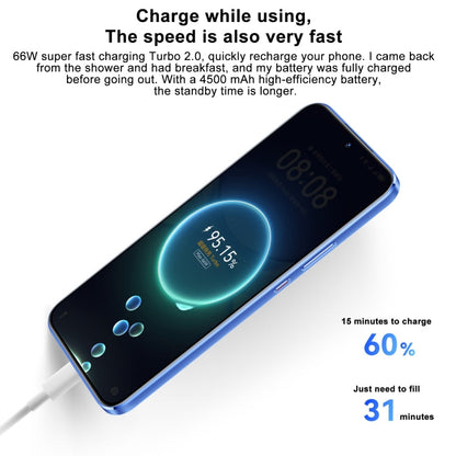 Huawei nova 12 Active, 8GB+256GB, Screen Fingerprint Identification, 6.7 inch HarmonyOS 4.0 Qualcomm Snapdragon 778G 4G Octa Core, Network: 4G, NFC, OTG, Not Support Google Play(White)