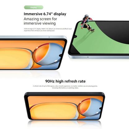 Xiaomi Redmi 13C 5G, 8GB+256GB, 6,74 pouces MIUI 14 MediaTek Dimensity 6100+ Octa Core 2,2 GHz, NFC, Réseau : 5G, Ne prend pas en charge Google Play (Startrail Silver)