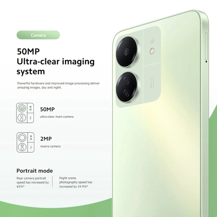 Xiaomi Redmi 13C 5G, 8GB+256GB, 6,74 pouces MIUI 14 MediaTek Dimensity 6100+ Octa Core 2,2 GHz, NFC, Réseau : 5G, Ne prend pas en charge Google Play (Startrail Silver)
