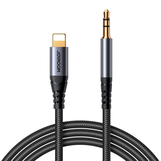 Câble Adaptateur Audio JOYROOM SY-A06 Série Transsion 8 Broches vers AUX 3,5 mm, Longueur : 1,2 m (Noir)