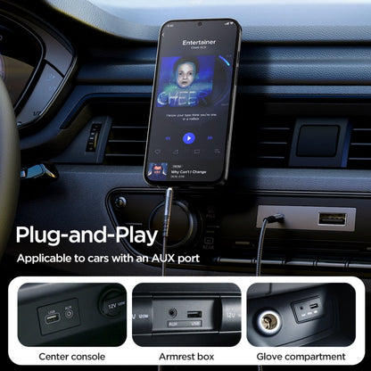 JOYROOM SY-A08 Transsion Series 3.5mm to 3.5mm AUX Audio Adapter Cable, Length: 1.2m(Black)