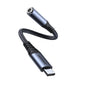 JOYROOM SY-C01 Câble adaptateur audio USB-C/Type-C vers 3,5 mm (noir)