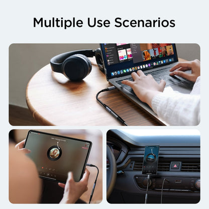 JOYROOM SY-C01 Câble adaptateur audio USB-C/Type-C vers 3,5 mm (noir)