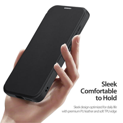 Pour Samsung Galaxy S24+ 5G DUX DUCIS Skin X Pro Series Coque de téléphone en cuir avec support d'anneau Magsafe (Noir)