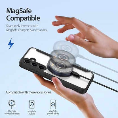 For Samsung Galaxy S24 5G DUX DUCIS Skin X Pro Series Magsafe Ring Holder Leather Phone Case(Black)