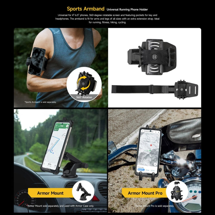 [HK Warehouse] Ulefone Armor 23 Ultra Rugged Phone, 12GB+512GB, 6.78 inch Android 13 MediaTek Dimensity 8020 Octa Core up to 2.6GHz, Network: 5G, NFC, OTG, Satellite Messaging(Elite Black)