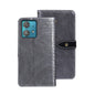 For Motorola Edge 40 Neo idewei Crocodile Texture Leather Phone Case(Grey)