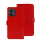 Pour Motorola Moto G84 5G Étui de Téléphone en Cuir Texture Crazy Horse idewei (Rouge)