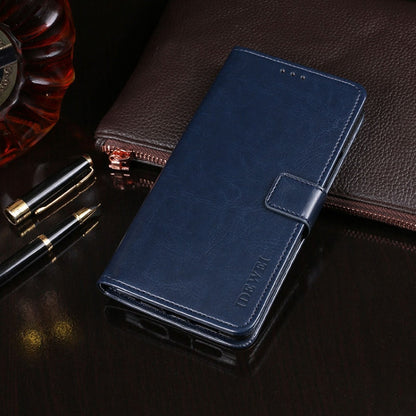 For Motorola Moto G84 5G idewei Crazy Horse Texture Leather Phone Case(Blue)