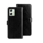 For Motorola Moto G54 5G EU idewei Crazy Horse Texture Leather Phone Case(Black)