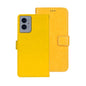For Motorola Moto G55 5G idewei Crazy Horse Texture Leather Phone Case(Yellow)
