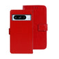 Pour Google Pixel 8 Pro Étui de téléphone en cuir idewei texture Crazy Horse (Rouge)