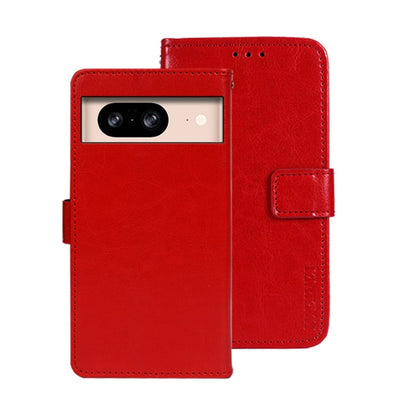 Pour Google Pixel 8 Coque de Téléphone en Cuir Texture Crazy Horse (Rouge)
