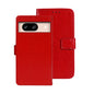 Pour Google Pixel 8 Coque de Téléphone en Cuir Texture Crazy Horse (Rouge)