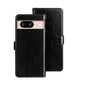 For Google Pixel 8 idewei Crazy Horse Texture Leather Phone Case(Black)