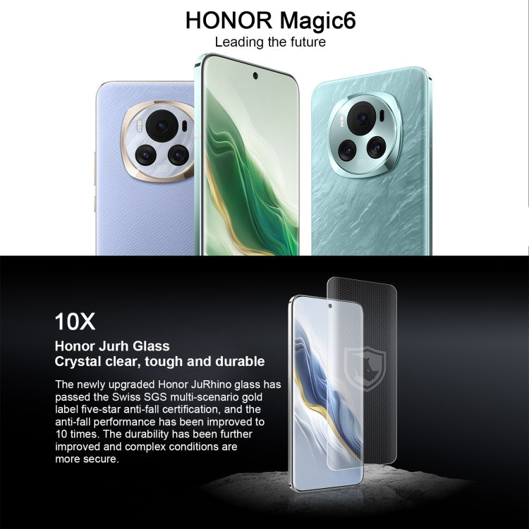 Honor Magic6, 16 Go+512 Go, 6,78 pouces Magic OS 8.0 Snapdragon 8 Gen 3 Octa Core jusqu'à 3,3 GHz, Réseau : 5G, OTG, NFC, Compatible Google Play (Noir)