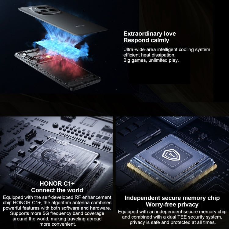 Honor Magic6 Pro, 12GB+256GB,  6.8 inch Magic OS 8.0 Snapdragon 8 Gen 3 Octa Core up to 3.3GHz, Network: 5G, OTG, NFC, Support Google Play(White)