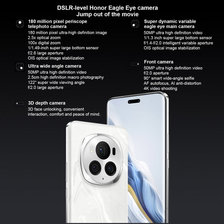 Honor Magic6 Pro, 16GB+512GB ,  6.8 inch Magic OS 8.0 Snapdragon 8 Gen 3 Octa Core up to 3.3GHz, Network: 5G, OTG, NFC, Support Google Play(Green)