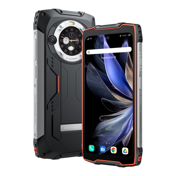 [HK Warehouse] Blackview BV9300 Pro, 12GB+256GB, IP68/IP69K/MIL-STD-810H, 6.7 inch + 1.32 inch Android 13 MediaTek Helio G99 Octa Core, Network: 4G, NFC, OTG(Orange)