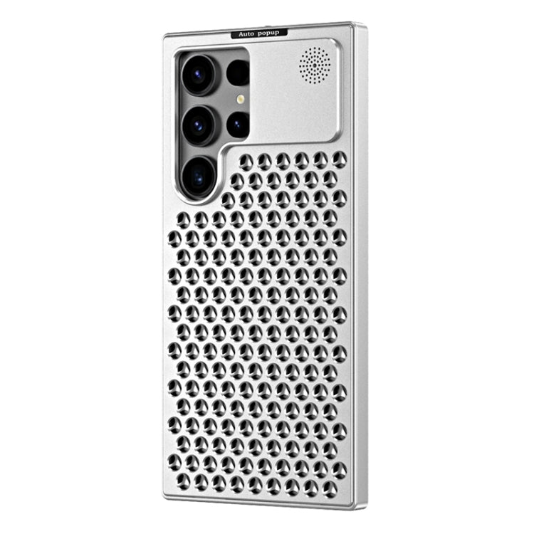 Pour la coque de téléphone en métal refroidissante R-JUST RJ58 pour Samsung Galaxy S24 Ultra 5G avec aromathérapie (argent)