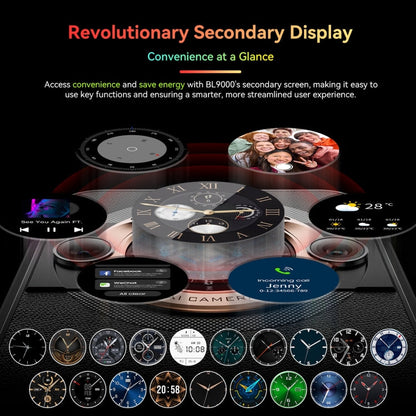[HK Warehouse] Blackview BL9000, 12GB+512GB, IP68/IP69K/MIL-STD-810H, 6.78 inch + 1.32 inch Android 13 MediaTek Dimensity 8020 Octa Core, Network: 5G, NFC, OTG( Interstellar Black)