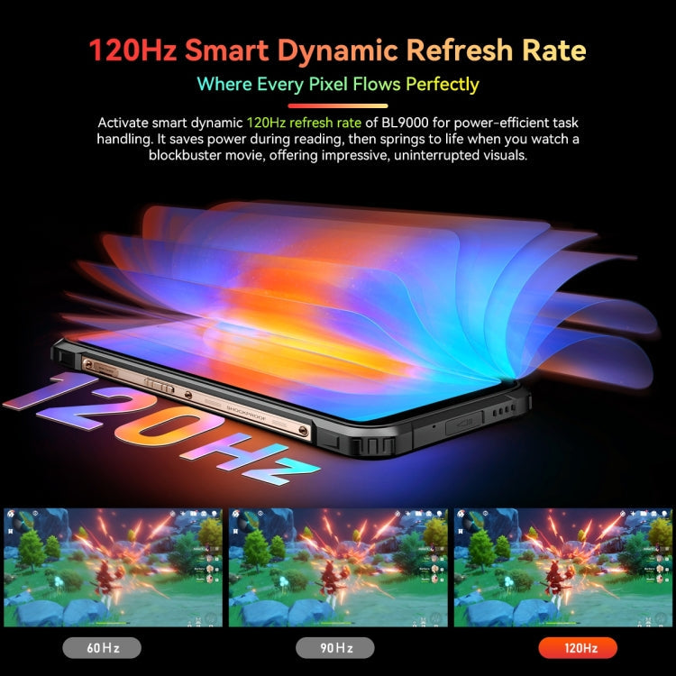 [HK Warehouse] Blackview BL9000, 12GB+512GB, IP68/IP69K/MIL-STD-810H, 6.78 inch + 1.32 inch Android 13 MediaTek Dimensity 8020 Octa Core, Network: 5G, NFC, OTG( Interstellar Black)