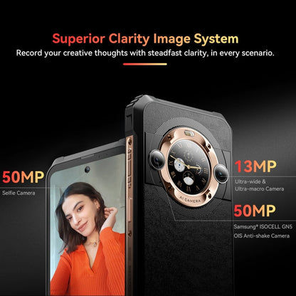 [HK Warehouse] Blackview BL9000, 12GB+512GB, IP68/IP69K/MIL-STD-810H, 6.78 inch + 1.32 inch Android 13 MediaTek Dimensity 8020 Octa Core, Network: 5G, NFC, OTG( Interstellar Black)
