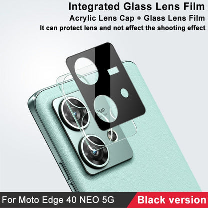 Pour Motorola Edge 40 Neo 5G Film de lentille en verre intégré imak haute définition version noire