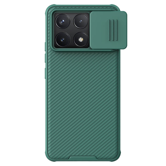 Pour Xiaomi Redmi K70 / K70 Pro Coque de téléphone magnétique NILLKIN CamShield Pro en PC (vert)