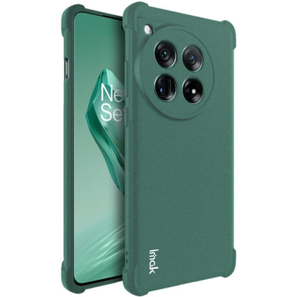 For OnePlus 12 5G imak Shockproof Airbag TPU Phone Case(Matte Green)