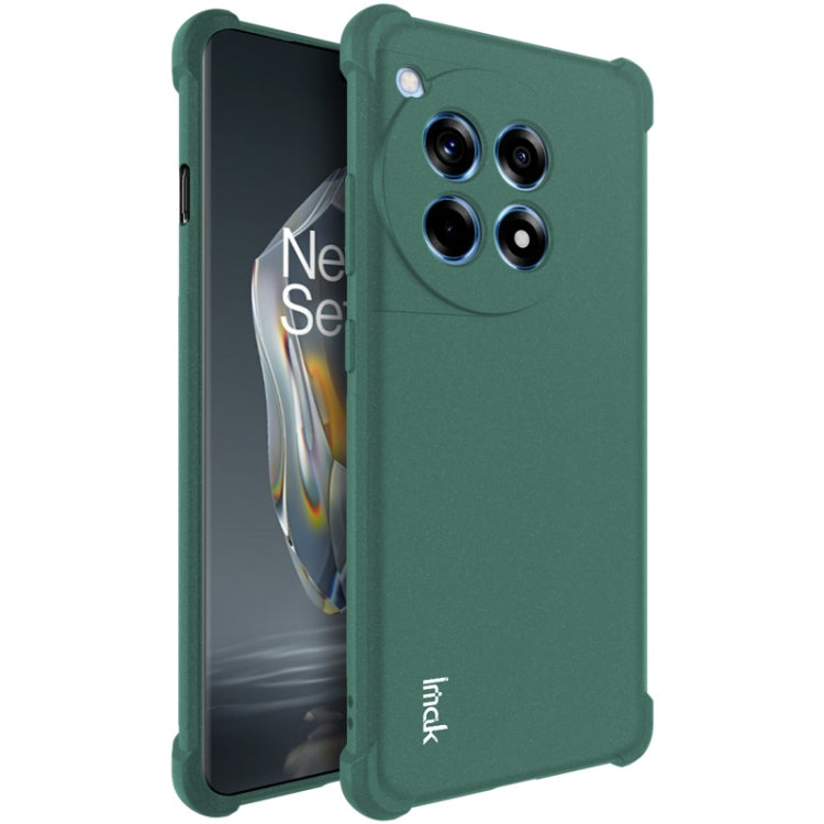 For OnePlus Ace 3 5G imak Shockproof Airbag TPU Phone Case(Matte Green)
