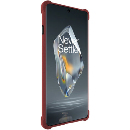 For OnePlus Ace 3 5G imak Shockproof Airbag TPU Phone Case(Matte Red)