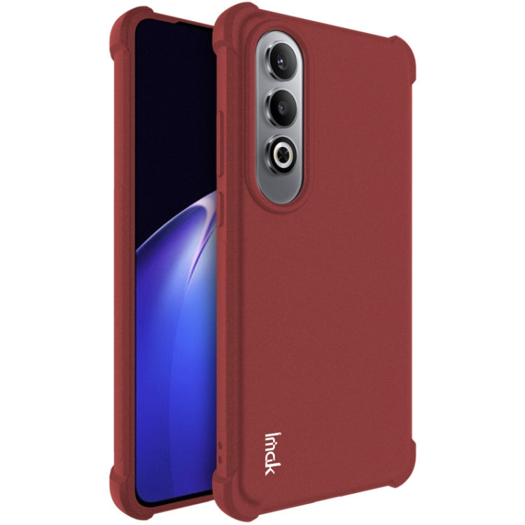 For OnePlus Nord CE4 5G / OPPO K12 5G imak Shockproof Airbag TPU Phone Case(Matte Red)