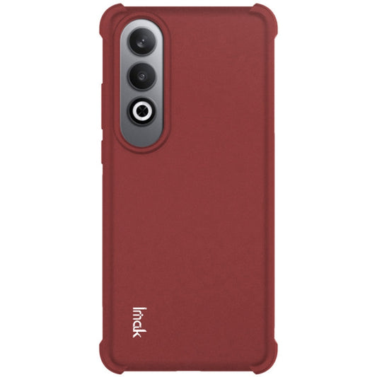 For OnePlus Nord CE4 5G / OPPO K12 5G imak Shockproof Airbag TPU Phone Case(Matte Red)